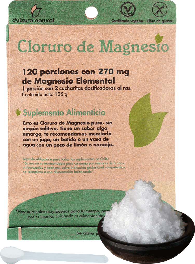 Cloruro de Magnesio – 120 Porciones | 270 mg Magnesio Elemental por porción