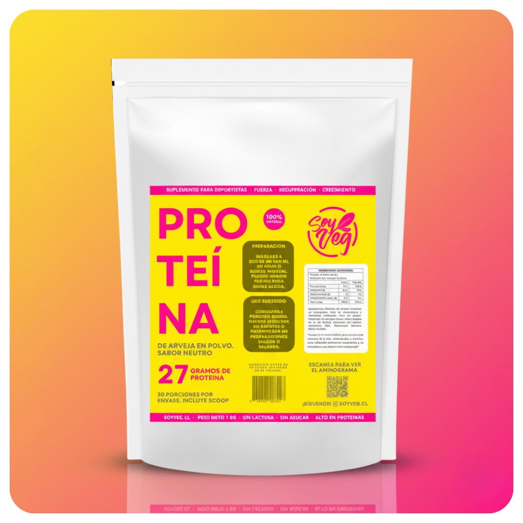 Proteína de arveja sin sabor 1 Kg 30 porciones– Nutrición Completa para tu Recuperación Muscular