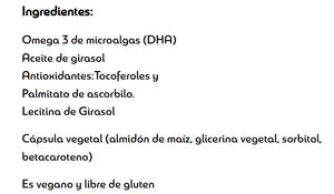 Omega 3 DHA 500 mg – 30 cápsulas